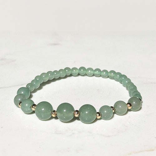 Abundance stretch bracelet in aventurine