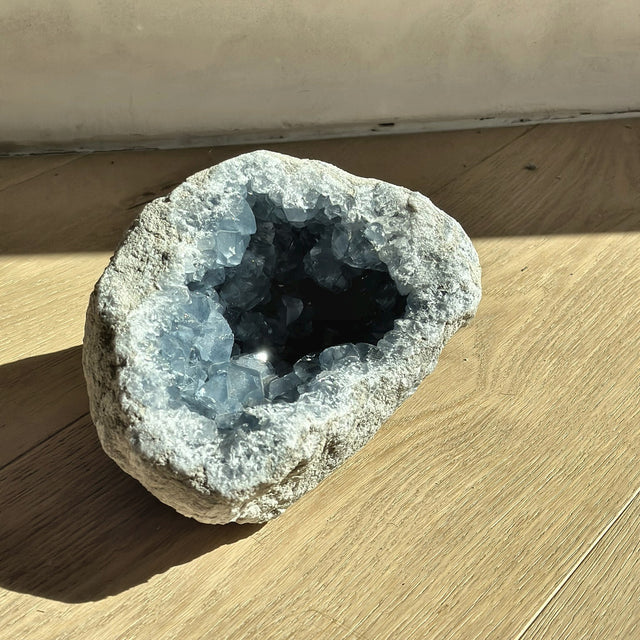 Celestite Cluster – Rising Star Crystals