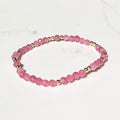 Cherish stretch bracelet in pink tourmaline