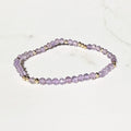 Elevate stretch bracelet in amethyst