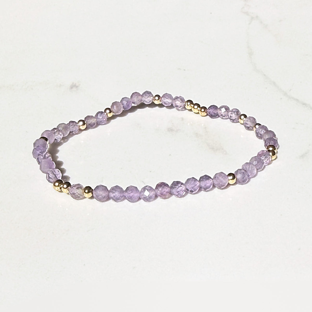 Elevate stretch bracelet in amethyst