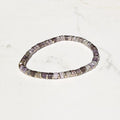 Empower stretch bracelet in golden hematite and amethyst