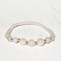 Grace stretch bracelet in rose quartz