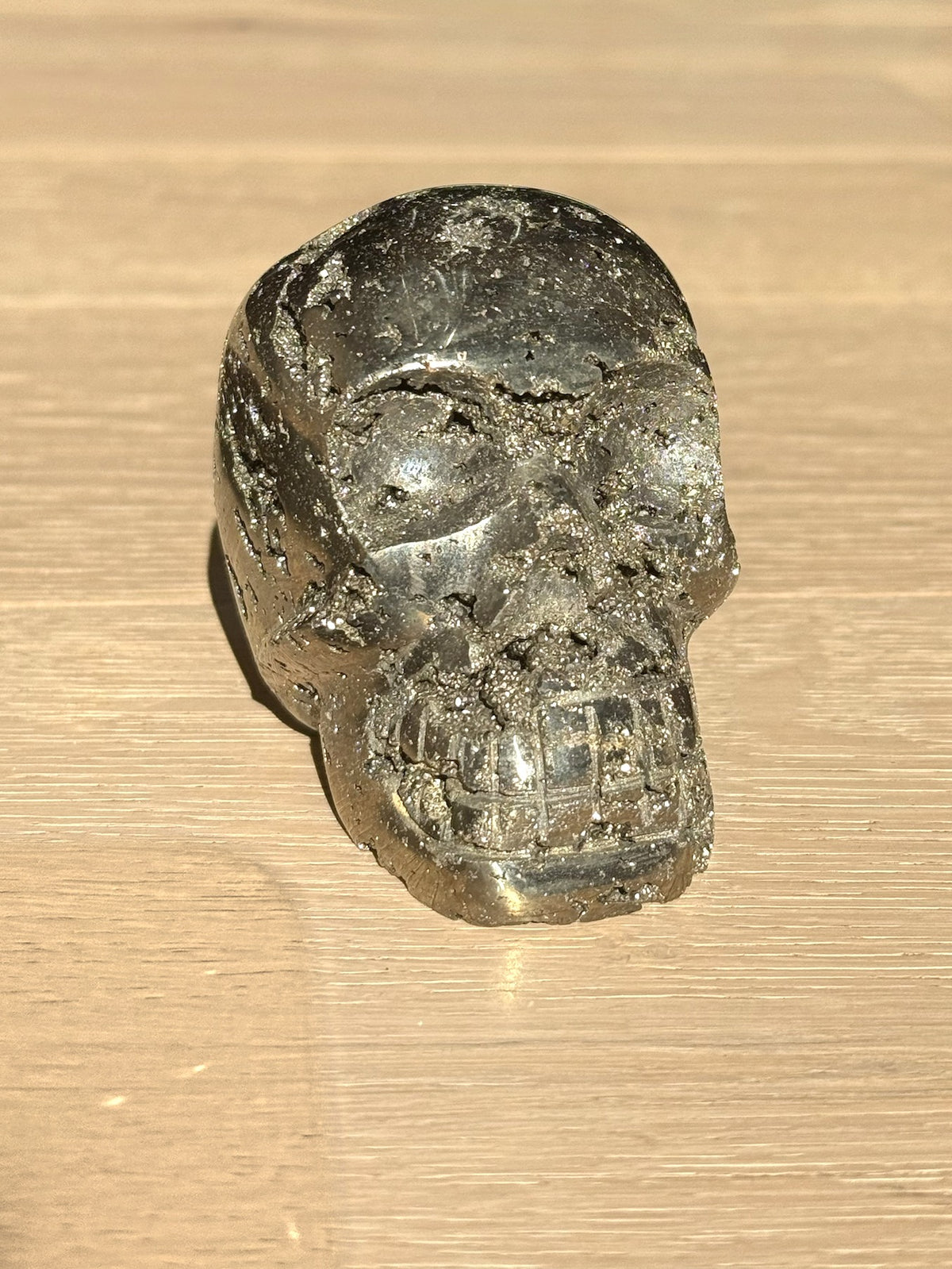 Pyrite skull No. 1, front view