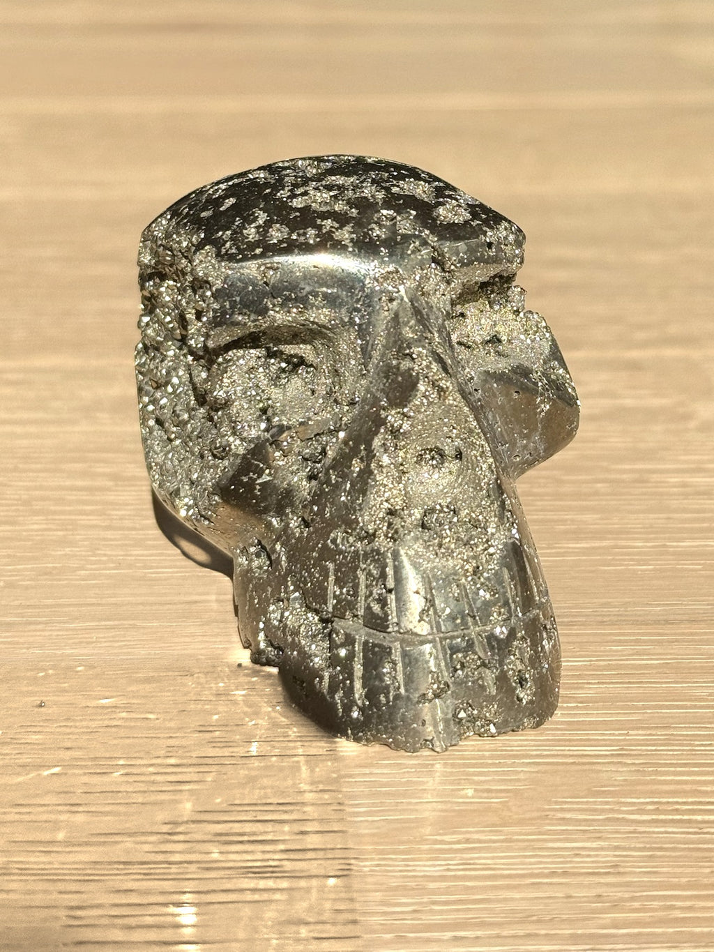 Pyrite skull No. 2, front view