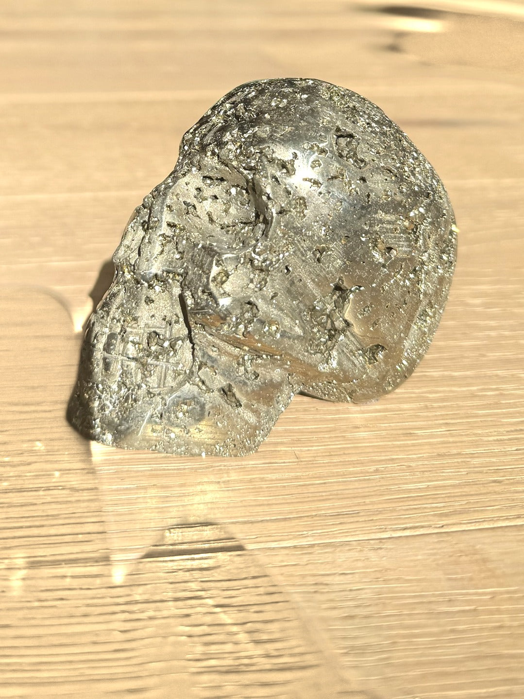 Pyrite skull No. 4, side view