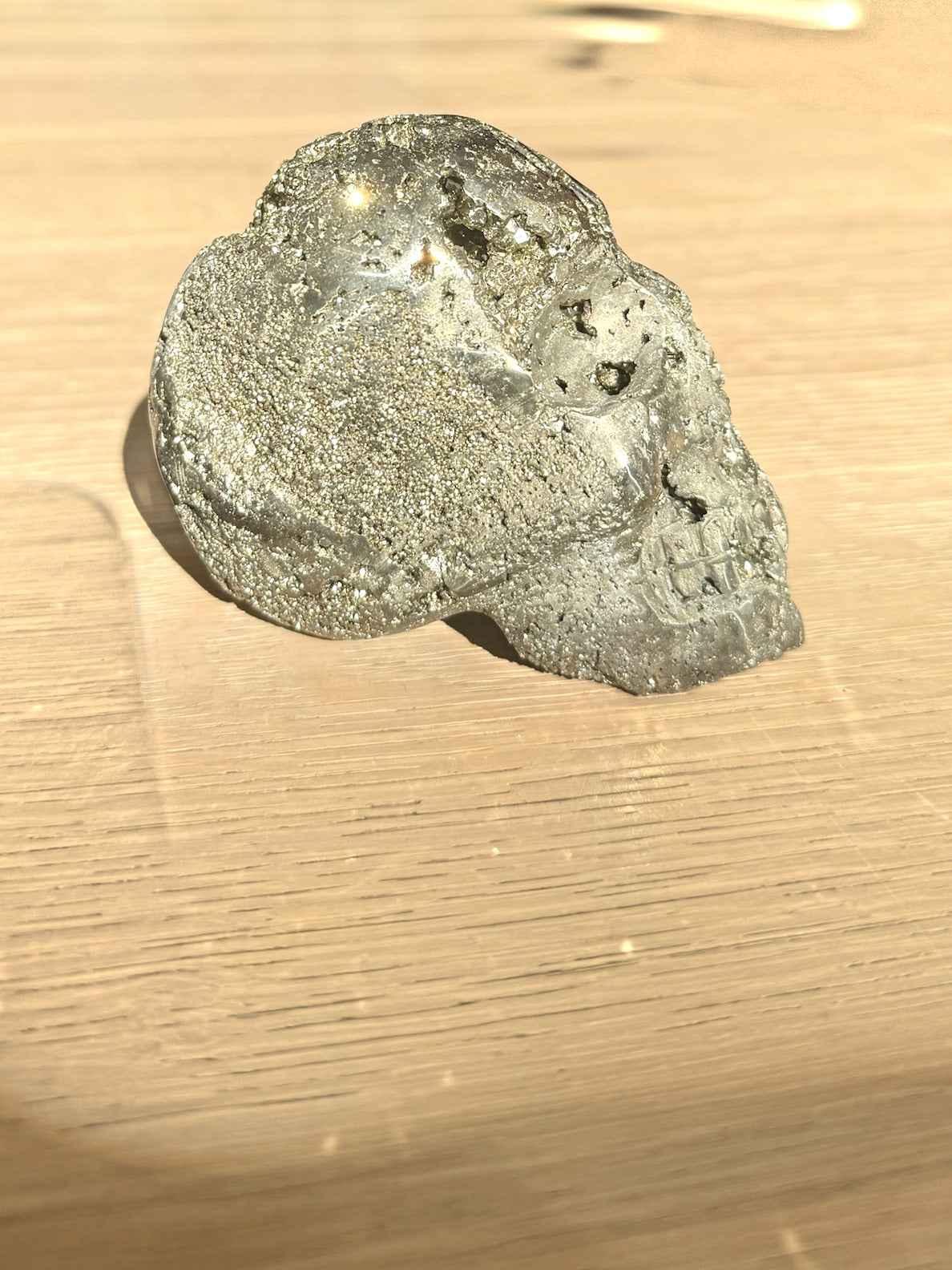 Pyrite skull No. 4, druzy side