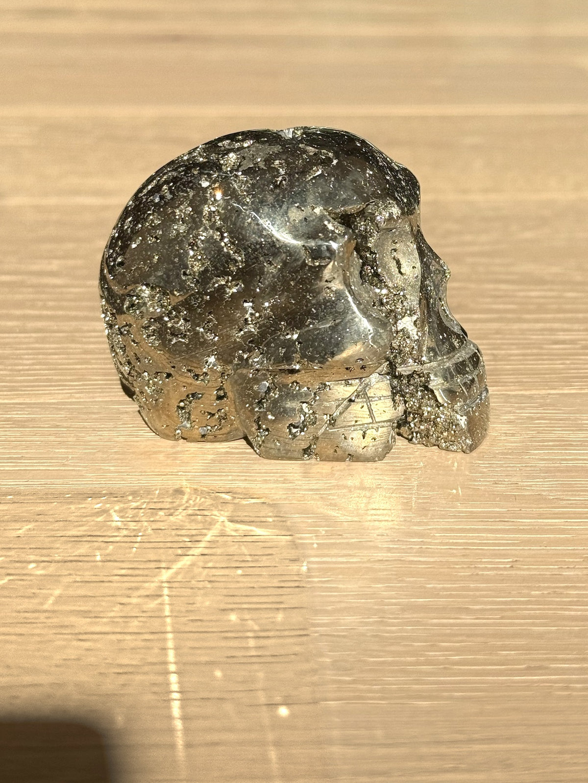 Pyrite skull No. 5, other side