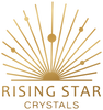 Rising Star Crystals logo in gold foil