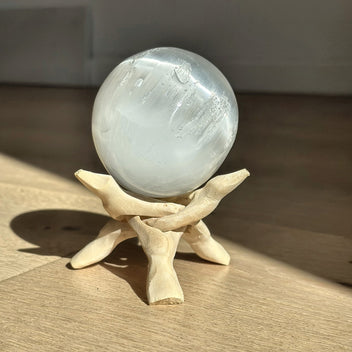 Selenite Sphere – Small | Rising Star Crystals