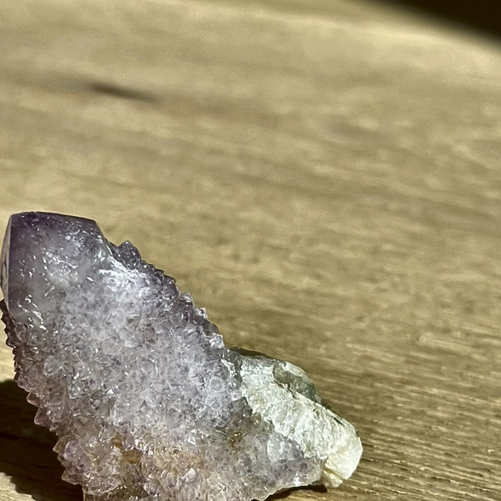 Natural cluster of sparkling spirit quartz from South Africa, second view