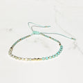 Tranquil adjustable bracelet in aquamarine and amazonite
